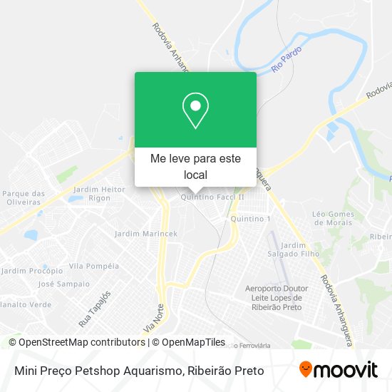 Mini Preço Petshop Aquarismo mapa