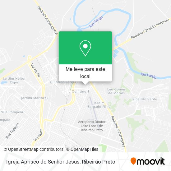 Igreja Aprisco do Senhor Jesus mapa