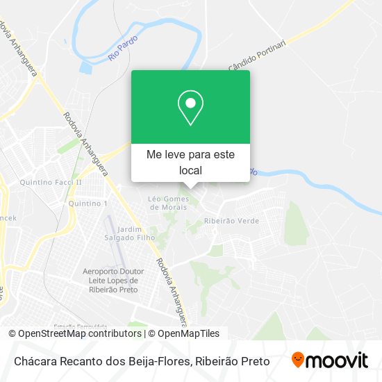 Chácara Recanto dos Beija-Flores mapa