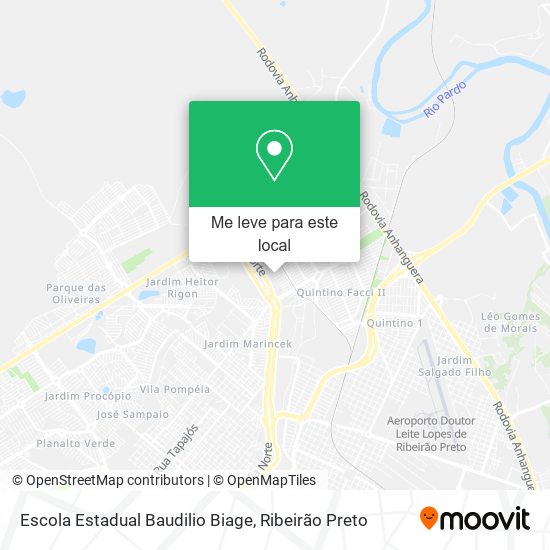 Escola Estadual Baudilio Biage mapa