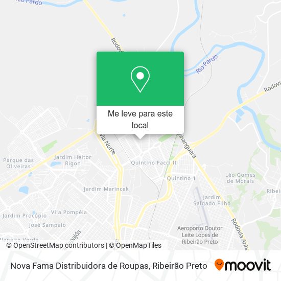 Nova Fama Distribuidora de Roupas mapa