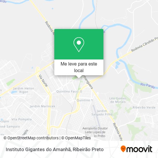 Instituto Gigantes do Amanhã mapa