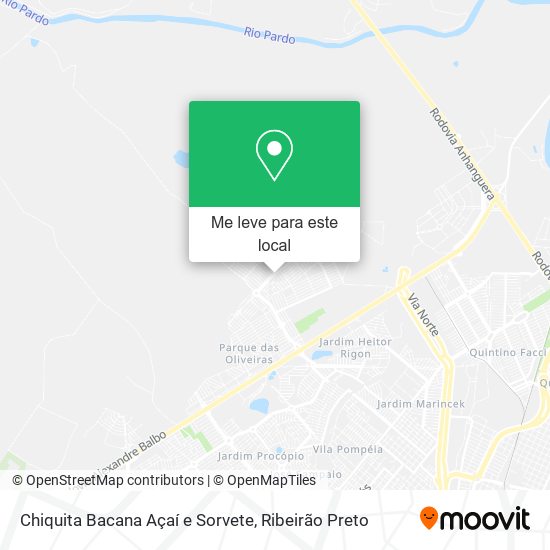 Chiquita Bacana Açaí e Sorvete mapa