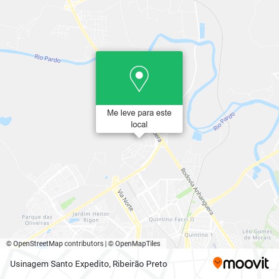 Usinagem Santo Expedito mapa