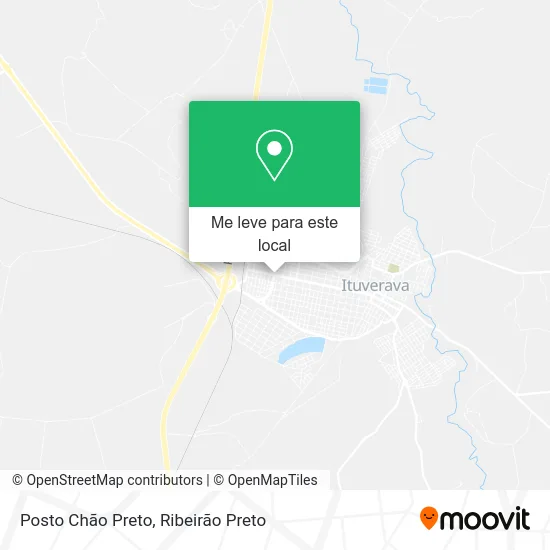 Posto Chão Preto mapa
