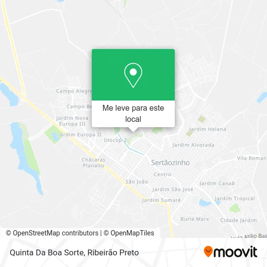 Quinta Da Boa Sorte mapa
