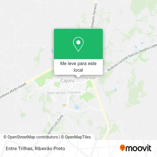 Entre Trilhas mapa