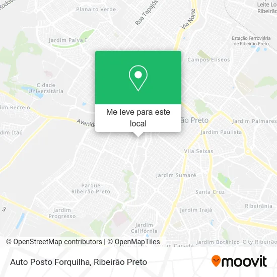 Auto Posto Forquilha mapa