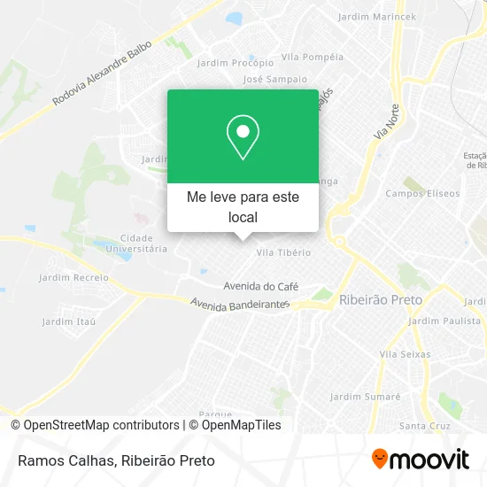 Ramos Calhas mapa