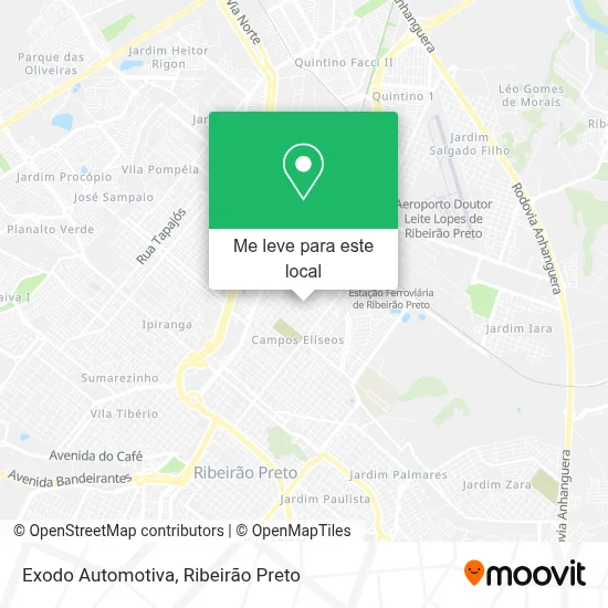 Exodo Automotiva mapa