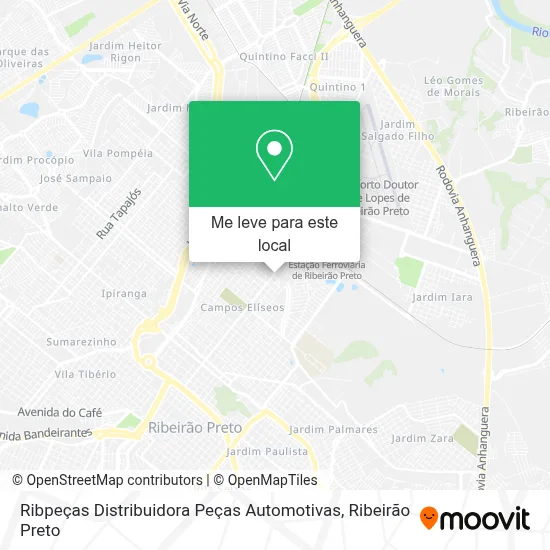 Ribpeças Distribuidora Peças Automotivas mapa