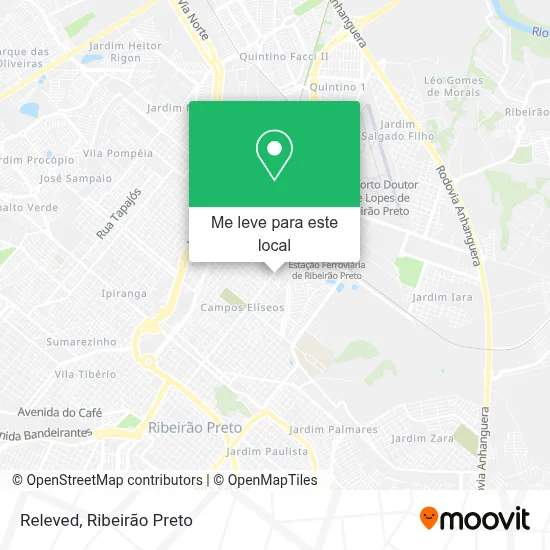Releved mapa