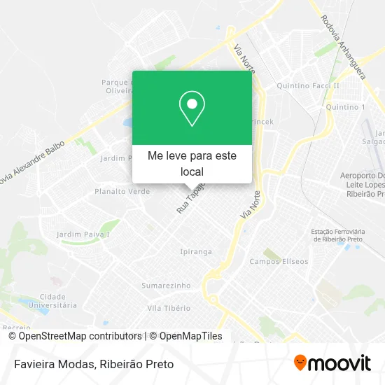Favieira Modas mapa