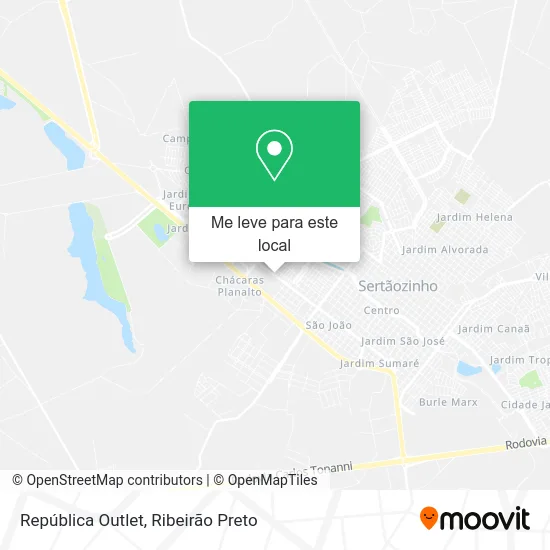 República Outlet mapa
