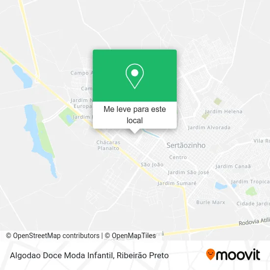 Algodao Doce Moda Infantil mapa