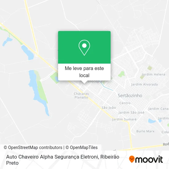 Auto Chaveiro Alpha Segurança Eletroni mapa