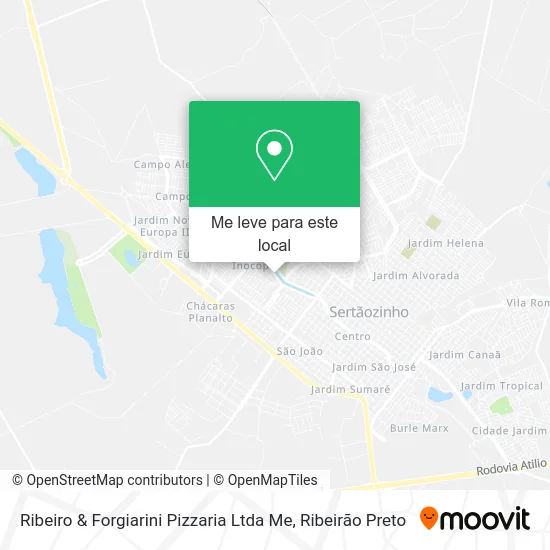 Ribeiro & Forgiarini Pizzaria Ltda Me mapa