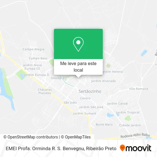 EMEI Profa. Orminda R. S. Benvegnu mapa