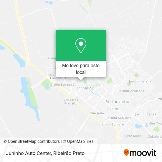 Juninho Auto Center mapa
