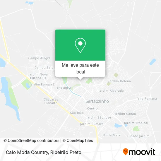 Caio Moda Country mapa