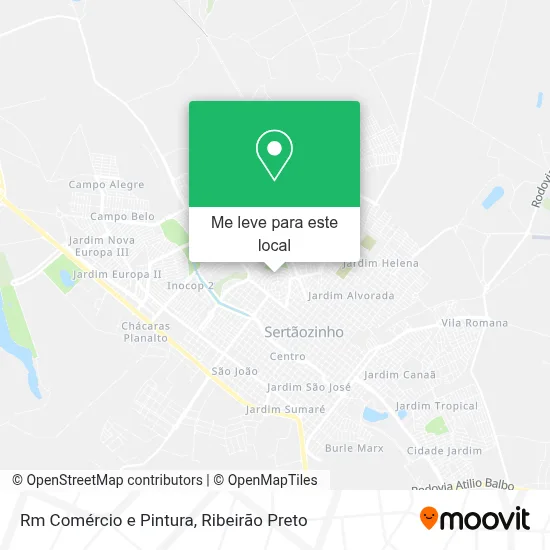 Rm Comércio e Pintura mapa