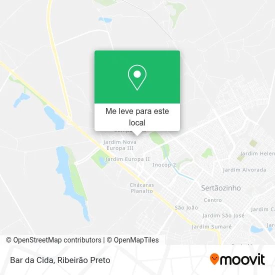 Bar da Cida mapa