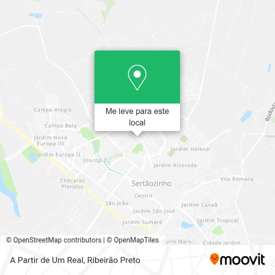 A Partir de Um Real mapa