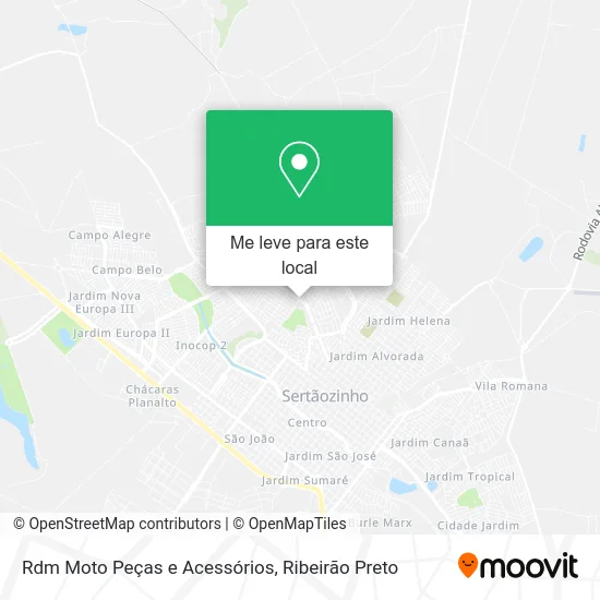 Rdm Moto Peças e Acessórios mapa