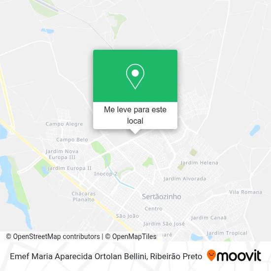 Emef Maria Aparecida Ortolan Bellini mapa