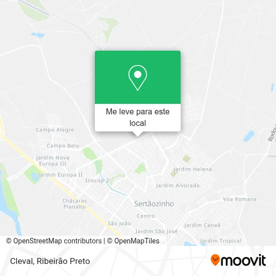 Cleval mapa