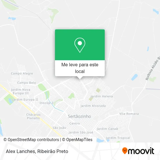 Alex Lanches mapa