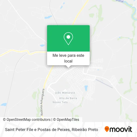 Saint Peter File e Postas de Peixes mapa