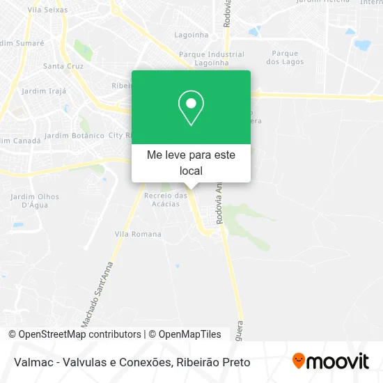 Valmac - Valvulas e Conexões mapa