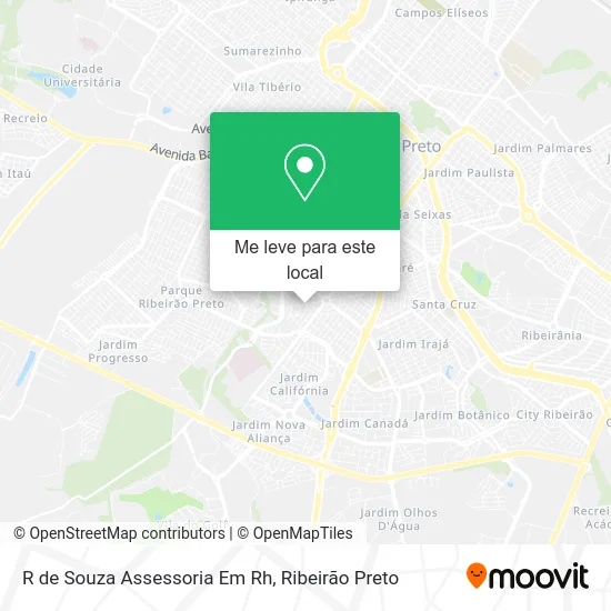 R de Souza Assessoria Em Rh mapa