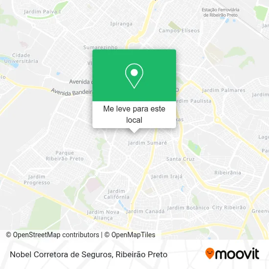 Nobel Corretora de Seguros mapa