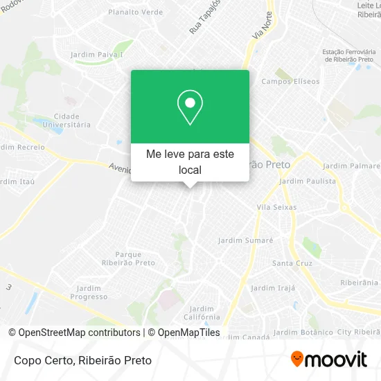 Copo Certo mapa