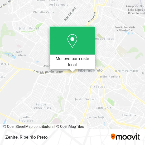 Zenite mapa