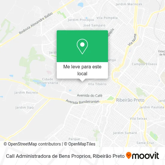 Call Administradora de Bens Proprios mapa