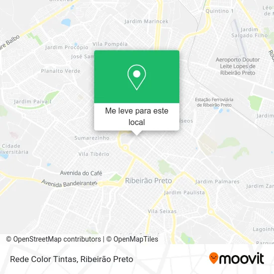 Rede Color Tintas mapa
