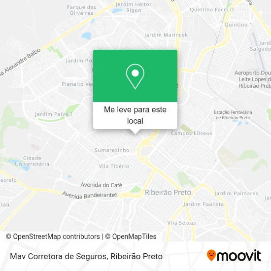Mav Corretora de Seguros mapa