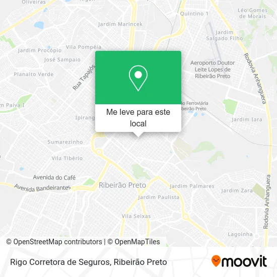 Rigo Corretora de Seguros mapa