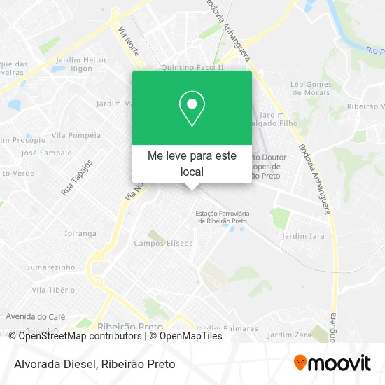 Alvorada Diesel mapa