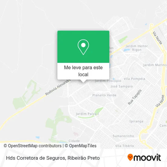 Hds Corretora de Seguros mapa