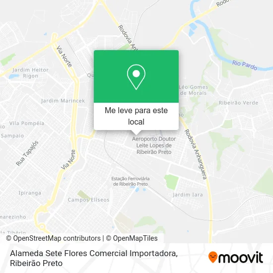 Alameda Sete Flores Comercial Importadora mapa