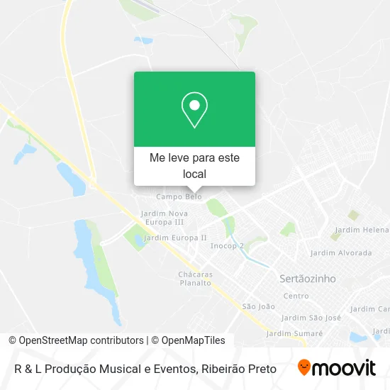 R & L Produção Musical e Eventos mapa