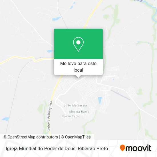 Igreja Mundial do Poder de Deus mapa