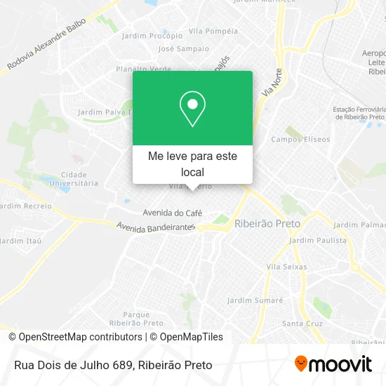 Rua Dois de Julho 689 mapa