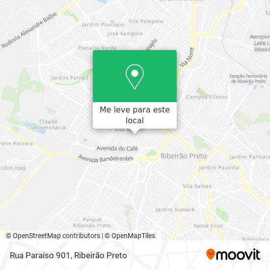 Rua Paraíso 901 mapa