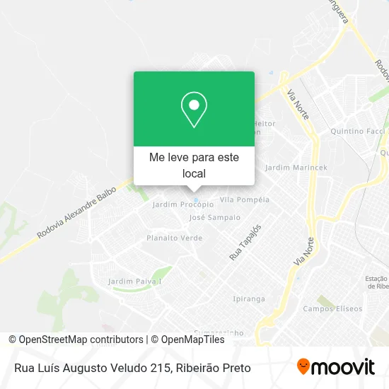 Rua Luís Augusto Veludo 215 mapa