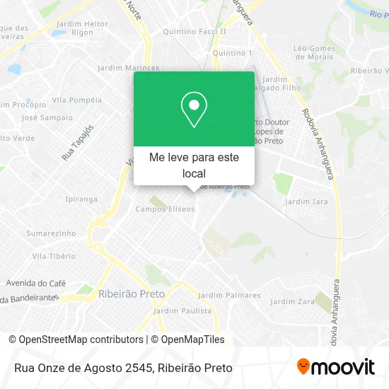 Rua Onze de Agosto 2545 mapa